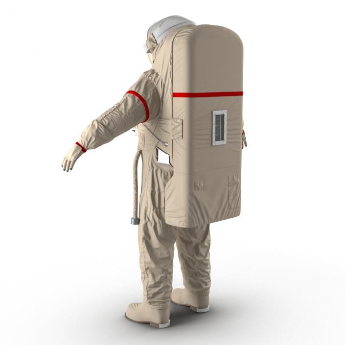 3D Chinese Astronaut Wearing Space Suit Feitian Rigged