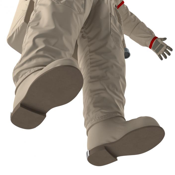 3D Chinese Astronaut Wearing Space Suit Feitian Rigged