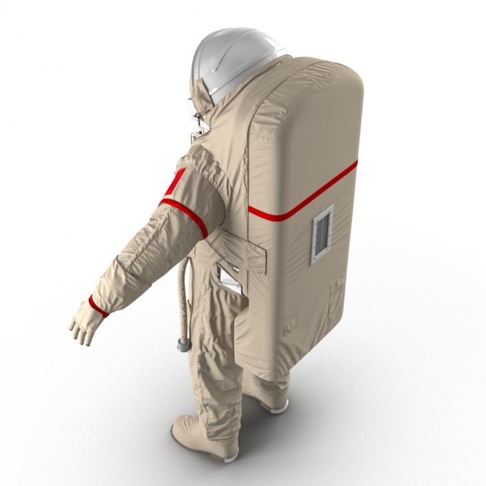 Chinese Astronaut Wearing Space Suit Feitian 3D model