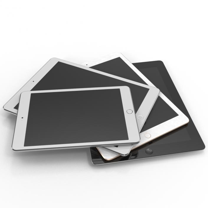 3D iPads 3D Models Collection 2 model