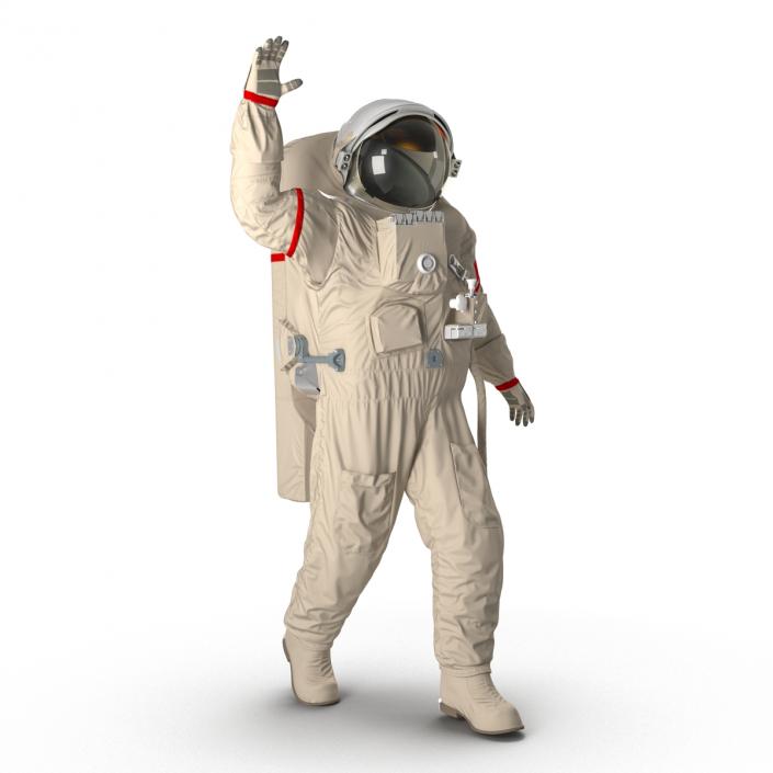 3D Chinese Space Suit Feitian Rigged model