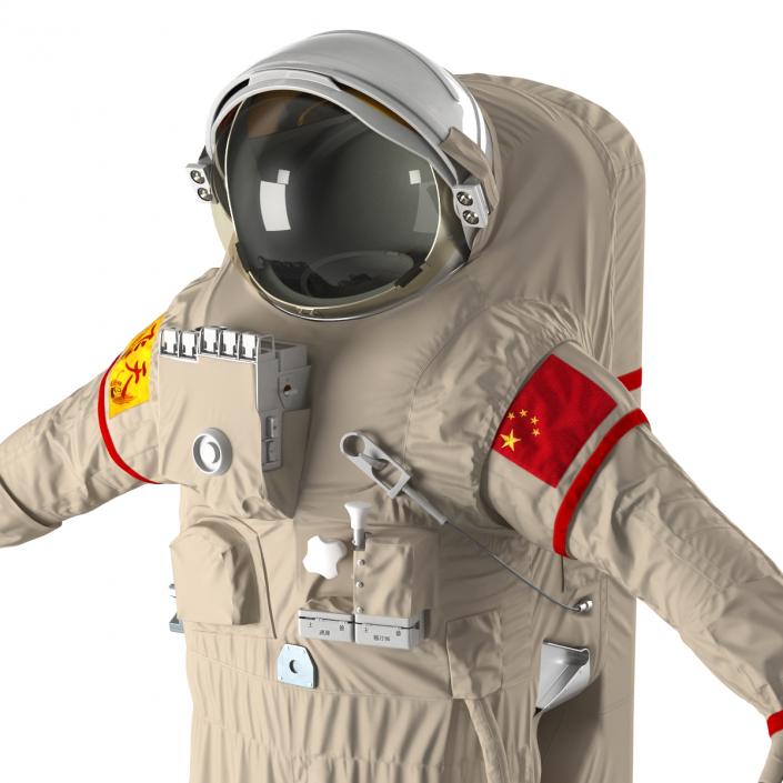 3D Chinese Space Suit Feitian Rigged model