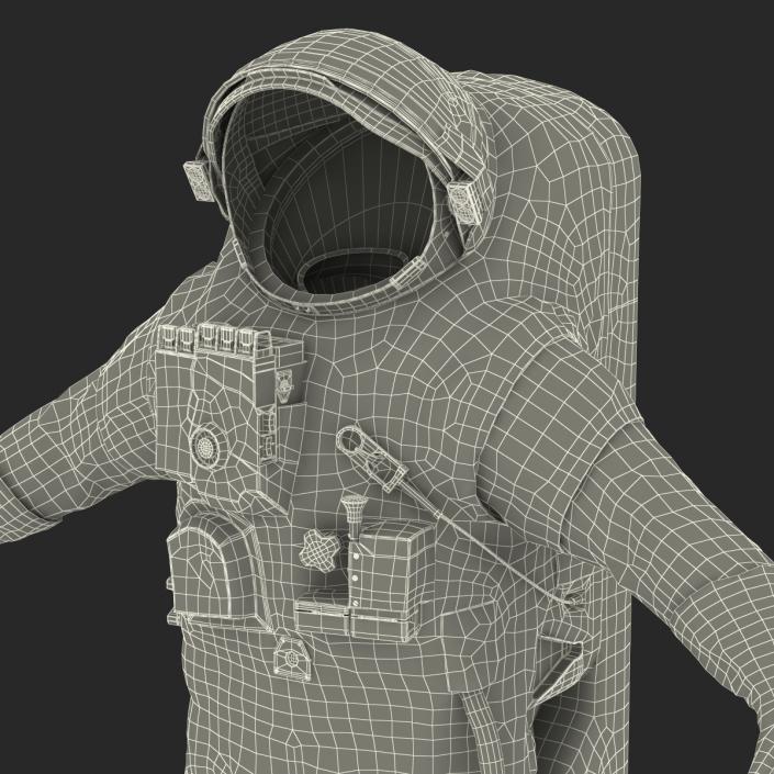 3D Chinese Space Suit Feitian Rigged model