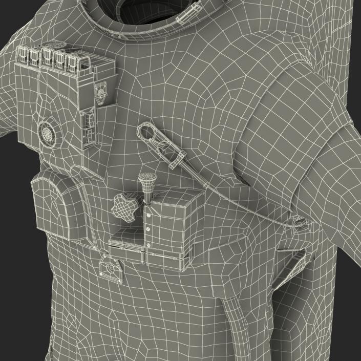 3D Chinese Space Suit Feitian Rigged model