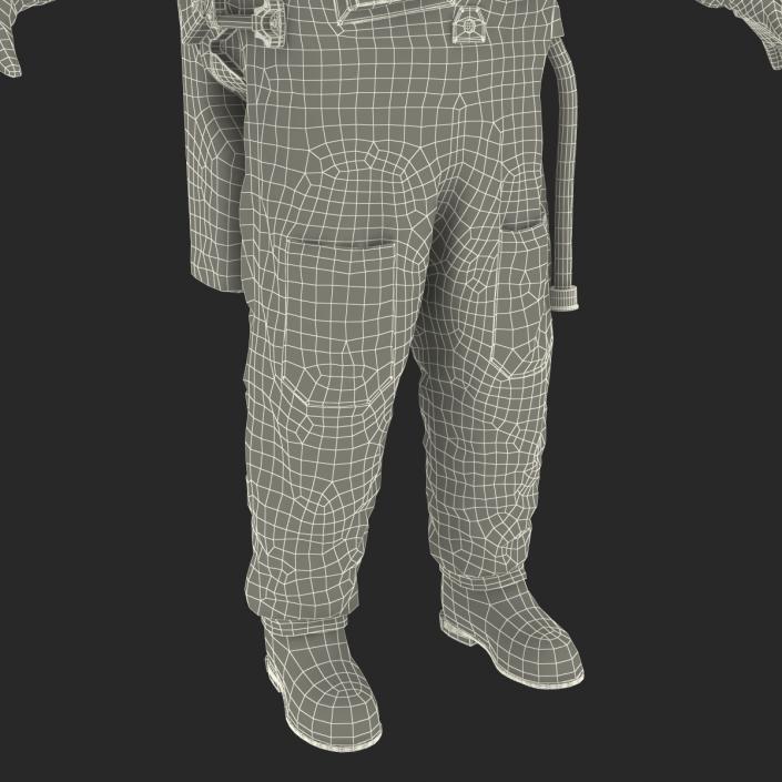 3D Chinese Space Suit Feitian Rigged model