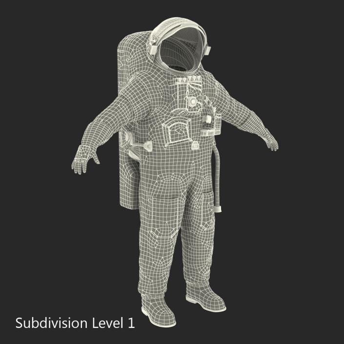 3D Chinese Space Suit Feitian