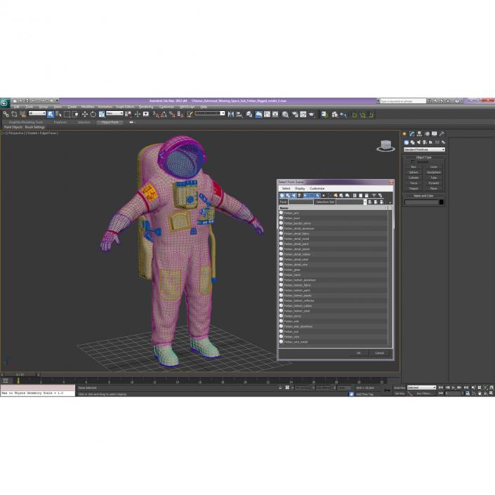 3D Chinese Space Suit Feitian