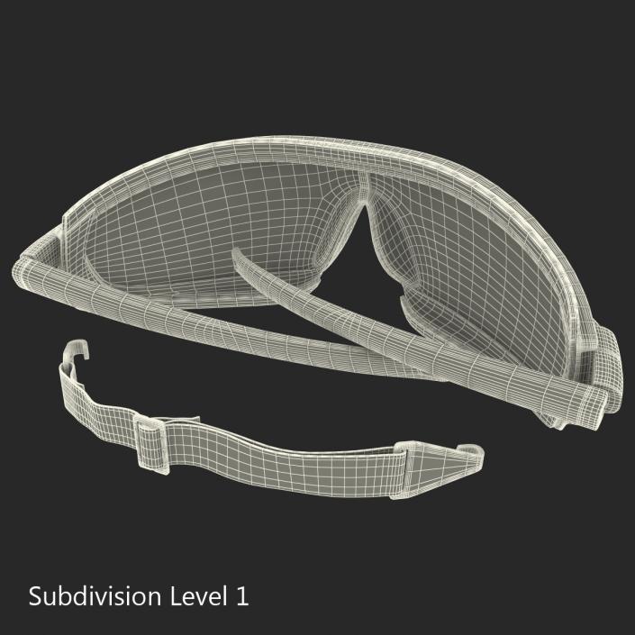 Safety Glasses Folded Pyramex 3D model