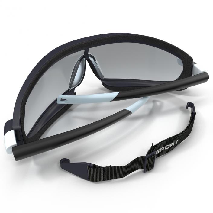 3D model Safety Sport Glasses Folded Generic