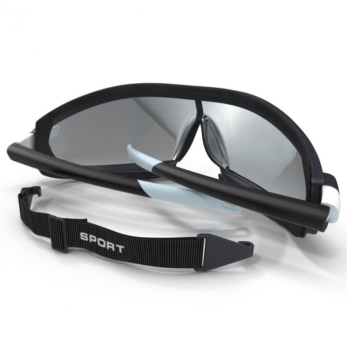 3D model Safety Sport Glasses Folded Generic