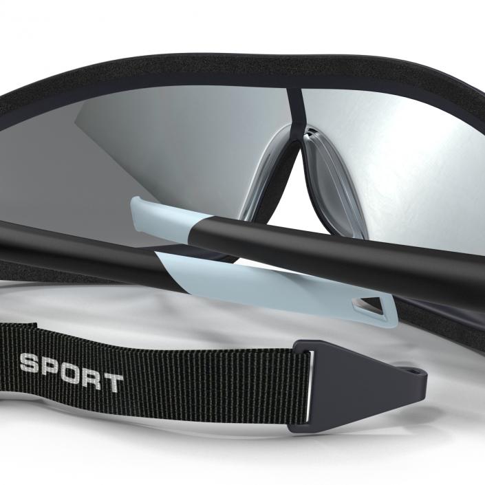 3D model Safety Sport Glasses Folded Generic