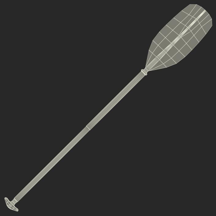 Canoe Paddle 3 3D model