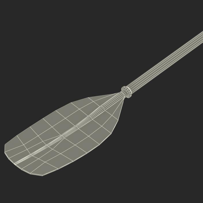 Canoe Paddle 3 3D model