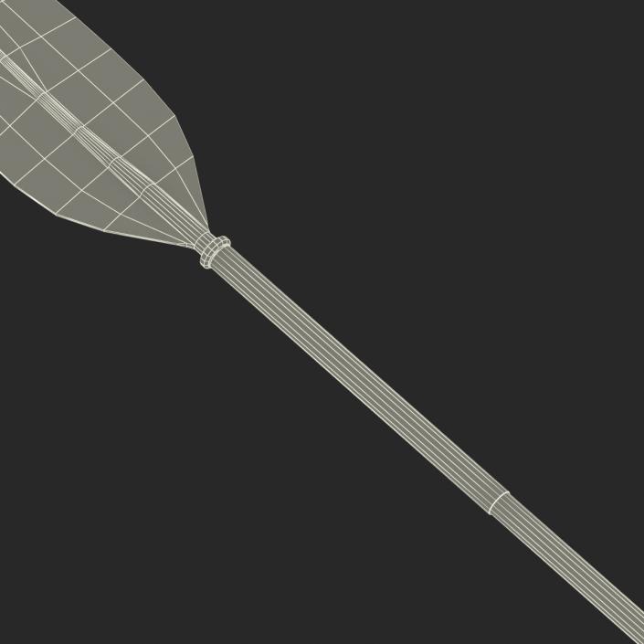 Canoe Paddle 3 3D model