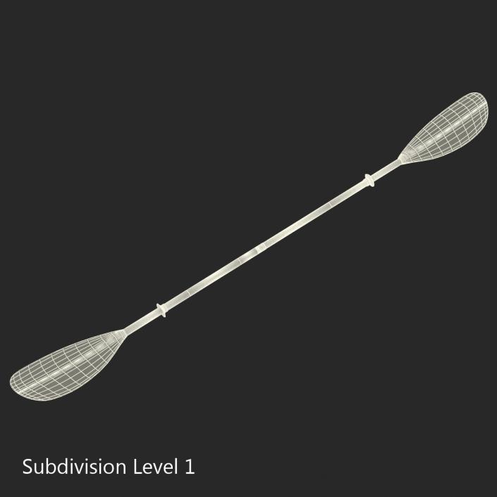 Canoe Paddle 4 3D model