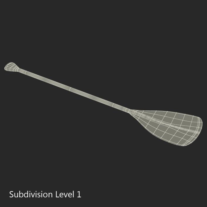 Canoe Paddle 2 3D model