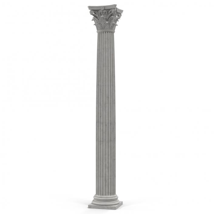 3D Corinthian Order Column model