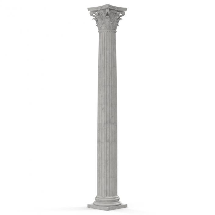 3D Corinthian Order Column model