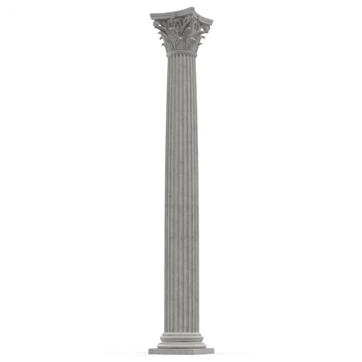 3D Corinthian Order Column model