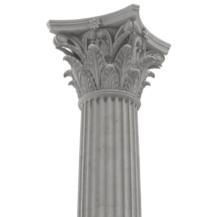 3D Corinthian Order Column model