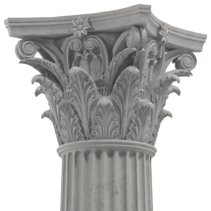 3D Corinthian Order Column model