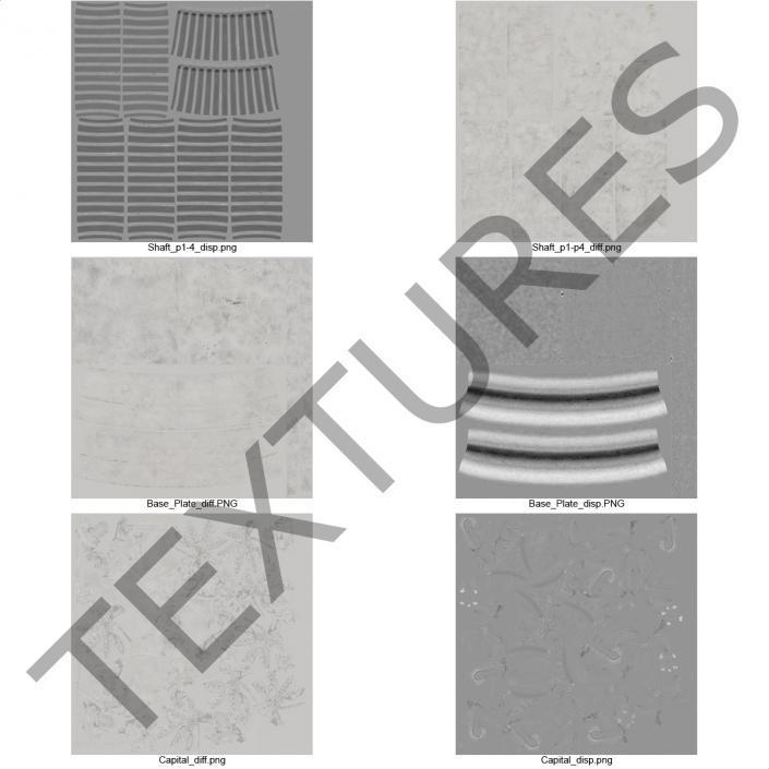 3D Corinthian Order Column model