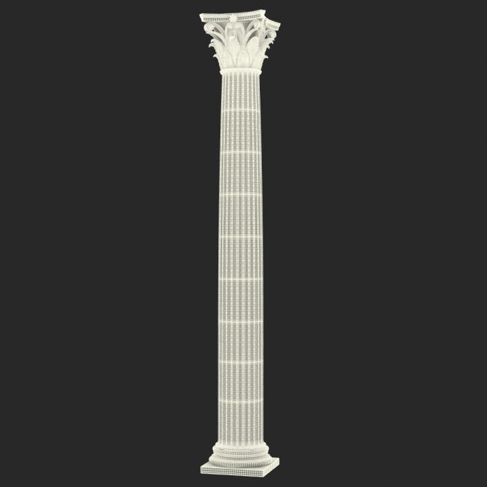 3D Corinthian Order Column model