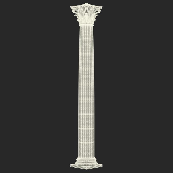 3D Corinthian Order Column model