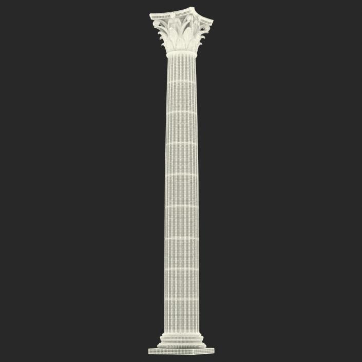 3D Corinthian Order Column model