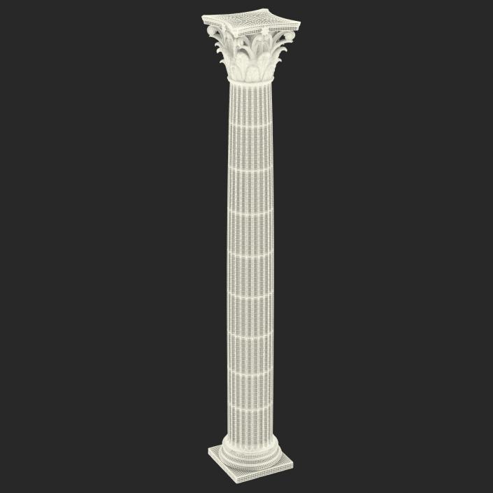 3D Corinthian Order Column model