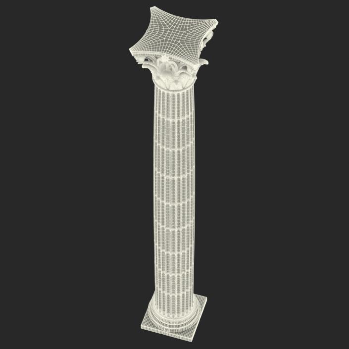 3D Corinthian Order Column model