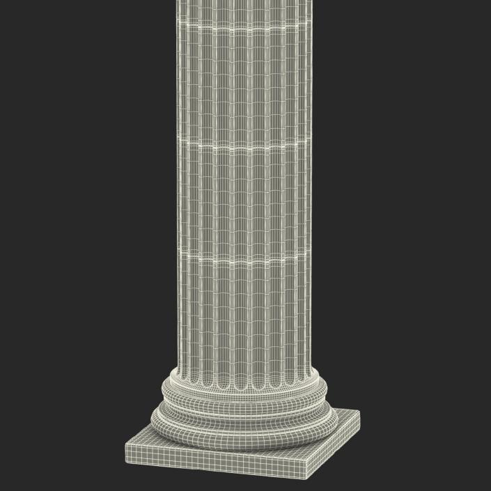 3D Corinthian Order Column model