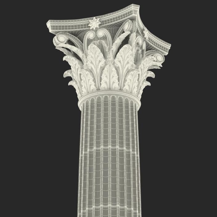 3D Corinthian Order Column model