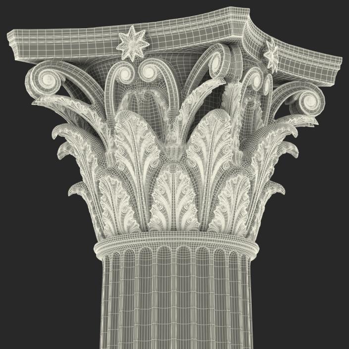 3D Corinthian Order Column model