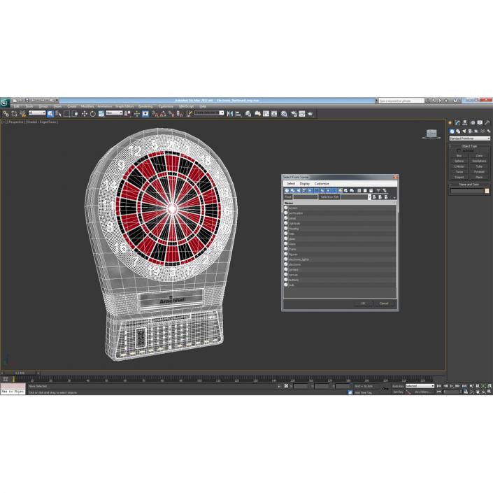 3D model Electronic Dartboard