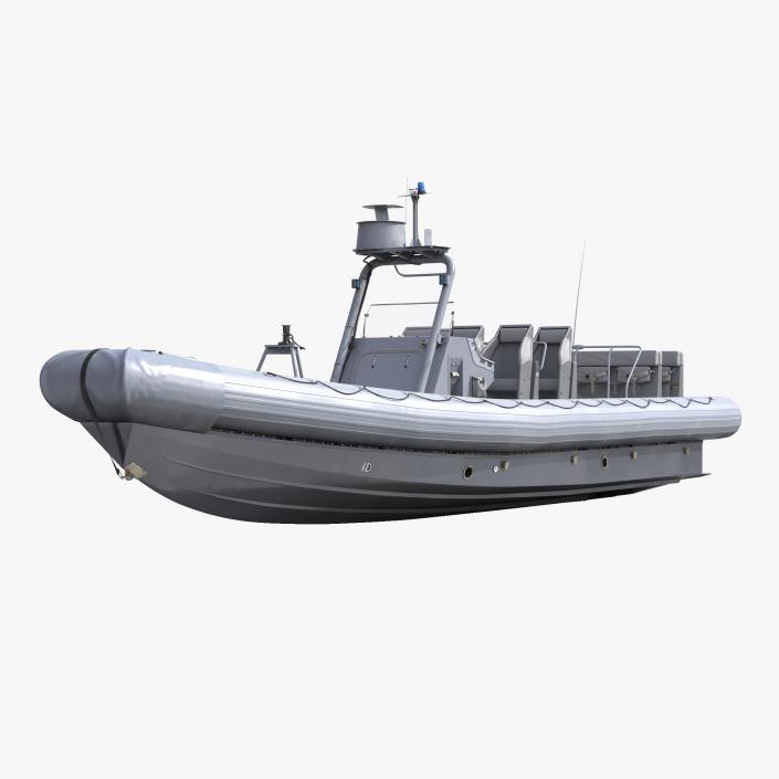 3D Naval Special Warfare Rigid Hull Inflatable Boat RHIB model