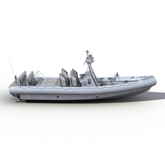 3D Naval Special Warfare Rigid Hull Inflatable Boat RHIB model