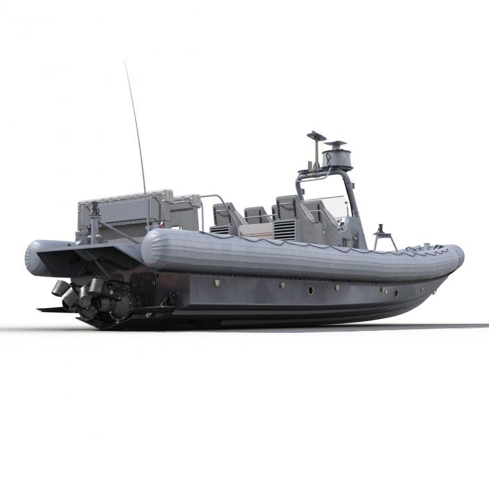 3D Naval Special Warfare Rigid Hull Inflatable Boat RHIB model