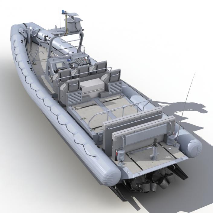 3D Naval Special Warfare Rigid Hull Inflatable Boat RHIB model