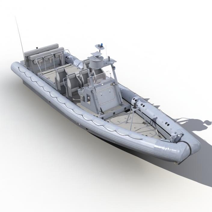 3D Naval Special Warfare Rigid Hull Inflatable Boat RHIB model