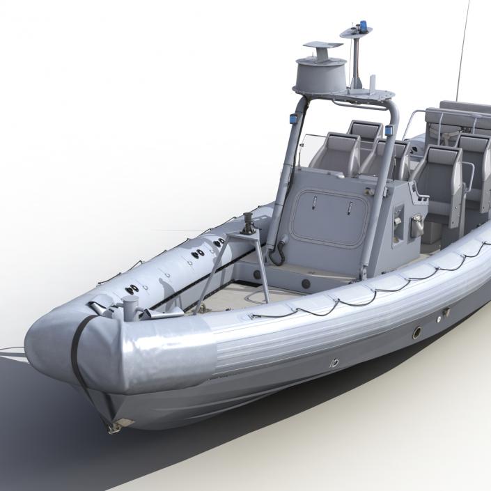 3D Naval Special Warfare Rigid Hull Inflatable Boat RHIB model