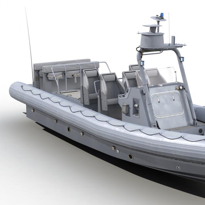 3D Naval Special Warfare Rigid Hull Inflatable Boat RHIB model