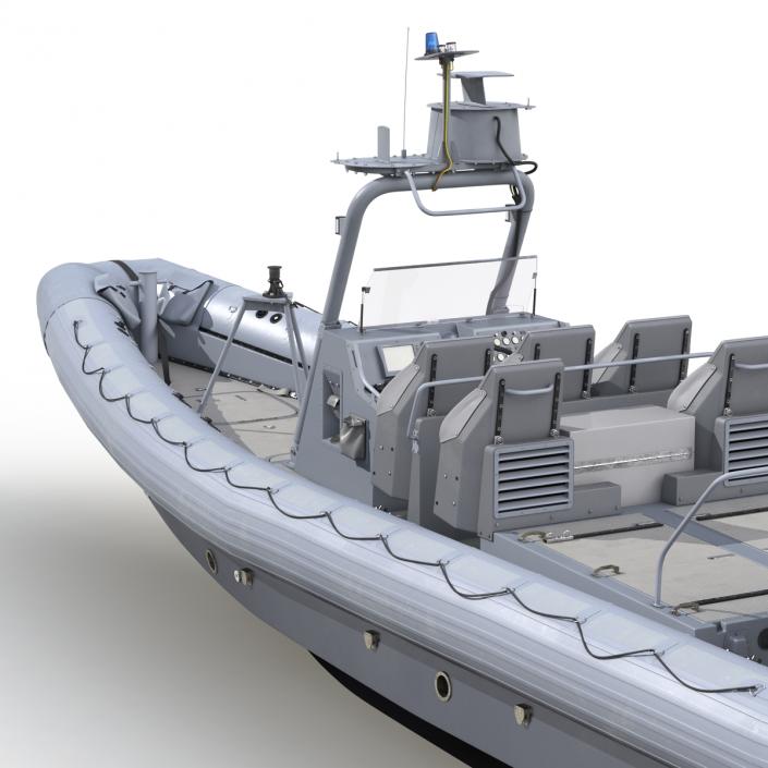 3D Naval Special Warfare Rigid Hull Inflatable Boat RHIB model