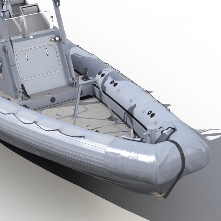 3D Naval Special Warfare Rigid Hull Inflatable Boat RHIB model