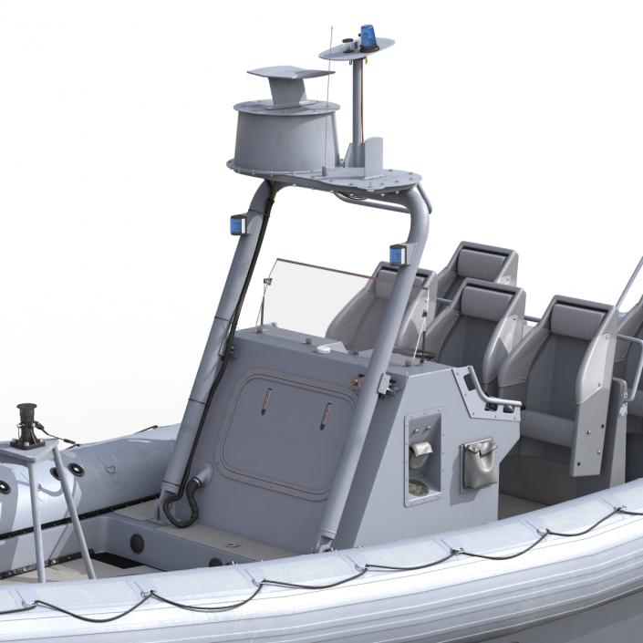 3D Naval Special Warfare Rigid Hull Inflatable Boat RHIB model