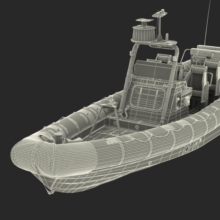 3D Naval Special Warfare Rigid Hull Inflatable Boat RHIB model