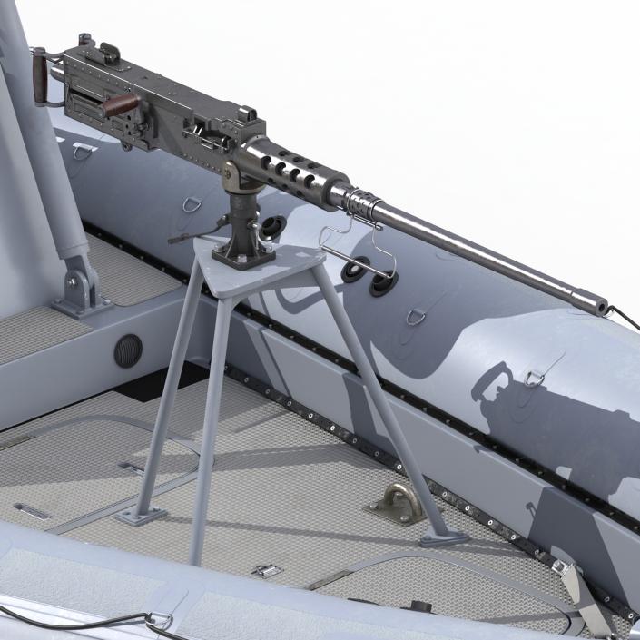 3D model Naval Special Warfare Rigid Hull Inflatable Boat RHIB 2