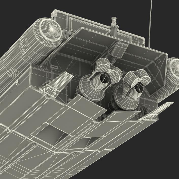 3D model Naval Special Warfare Rigid Hull Inflatable Boat RHIB 2