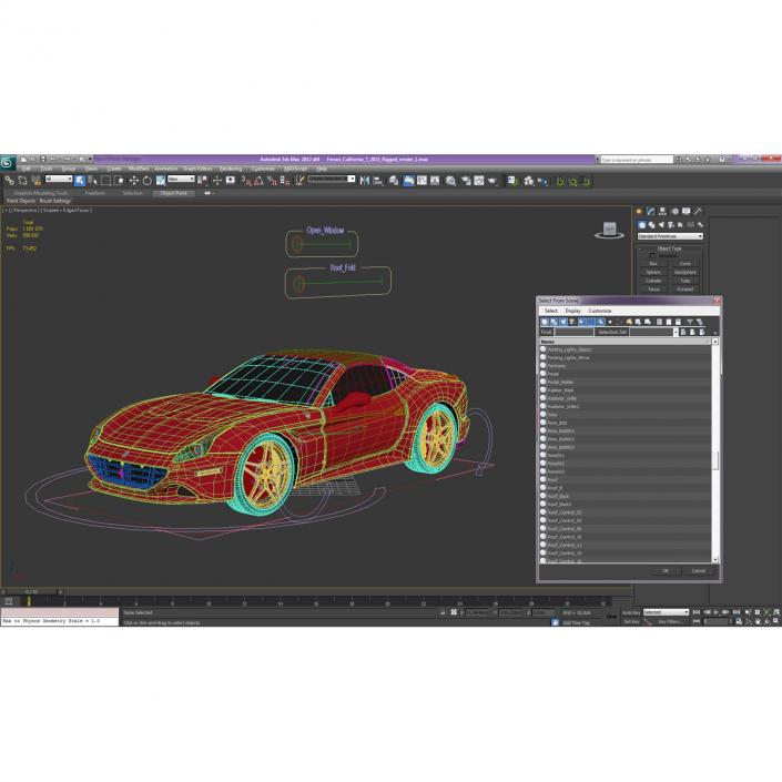 Ferrari California T 2015 Rigged 3D