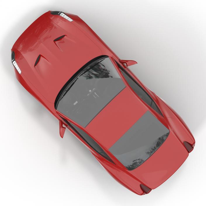 Generic Sport Car Rigged 3D model